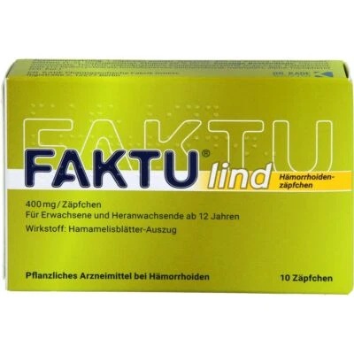 DR. KADE PHARMAZEUTISCHE FABRIK GMBH FAKTU lind Hämorrhoidenzäpfchen 10 St PZN 17836441