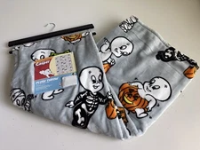 Casper the Friendly Ghost Plush Soft Blanket Throw 50x70” Halloween Costumes NEW