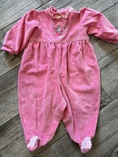 Vtg OshKosh Baby B  gosh pink Pajamas size 6/9 mo RARE 