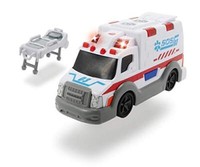 Dickie Toys Krankenwagen, Rettungswagen, Spielzeugauto Mit Trage, Heckklappe Zum
