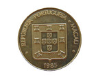 PORTUGAL - MACAU COIN - 5 PATACAS 1985 - UNC - KM# 24.1 ?? ??