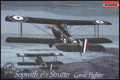 Roden 1/48 Roden Sopwith 1-1/2 Strutter Comic RFC BiPlane Night Fighter
