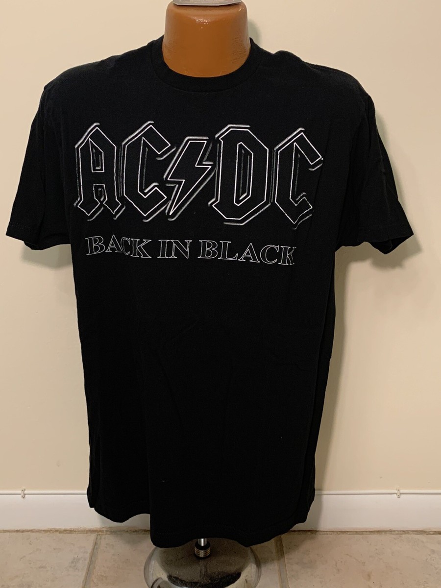 AC/DC BACK IN BLACK Tシャツ Lサイズ AC/DC Back In Black Black Adult T-Shirt - Walmart.com