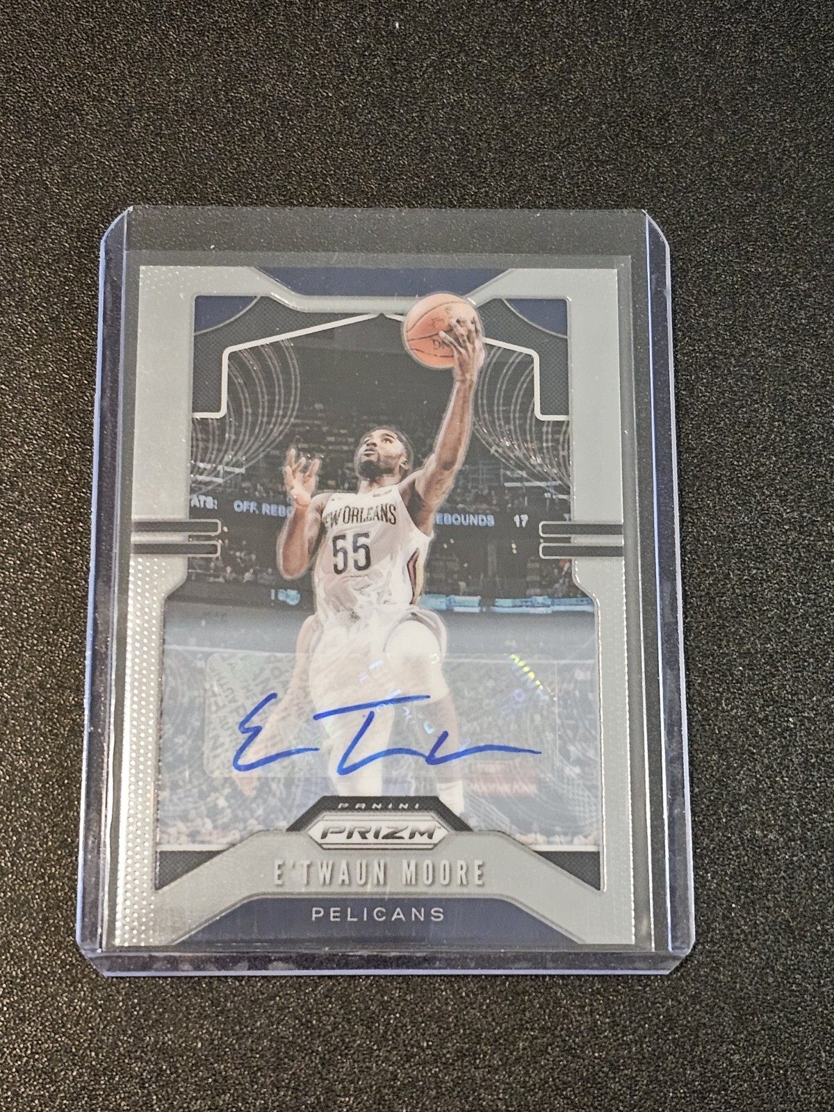 2019-20 Panini Prizm Basketball #174 E'Twaun Moore Auto Pelicans Autograph