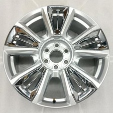 1 Wheel Rim For Silverado 1500 Pickup Like New Oem A Grade W-chrome Insrts 1 Wheel Rim For Silverado 1500 Pickup Like New Oem A Grade W-chrome Insrts