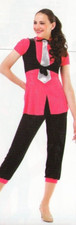 Miss Independent Adult Medium Jazz  Tap Dance Costume Capri Pants Top  Tie