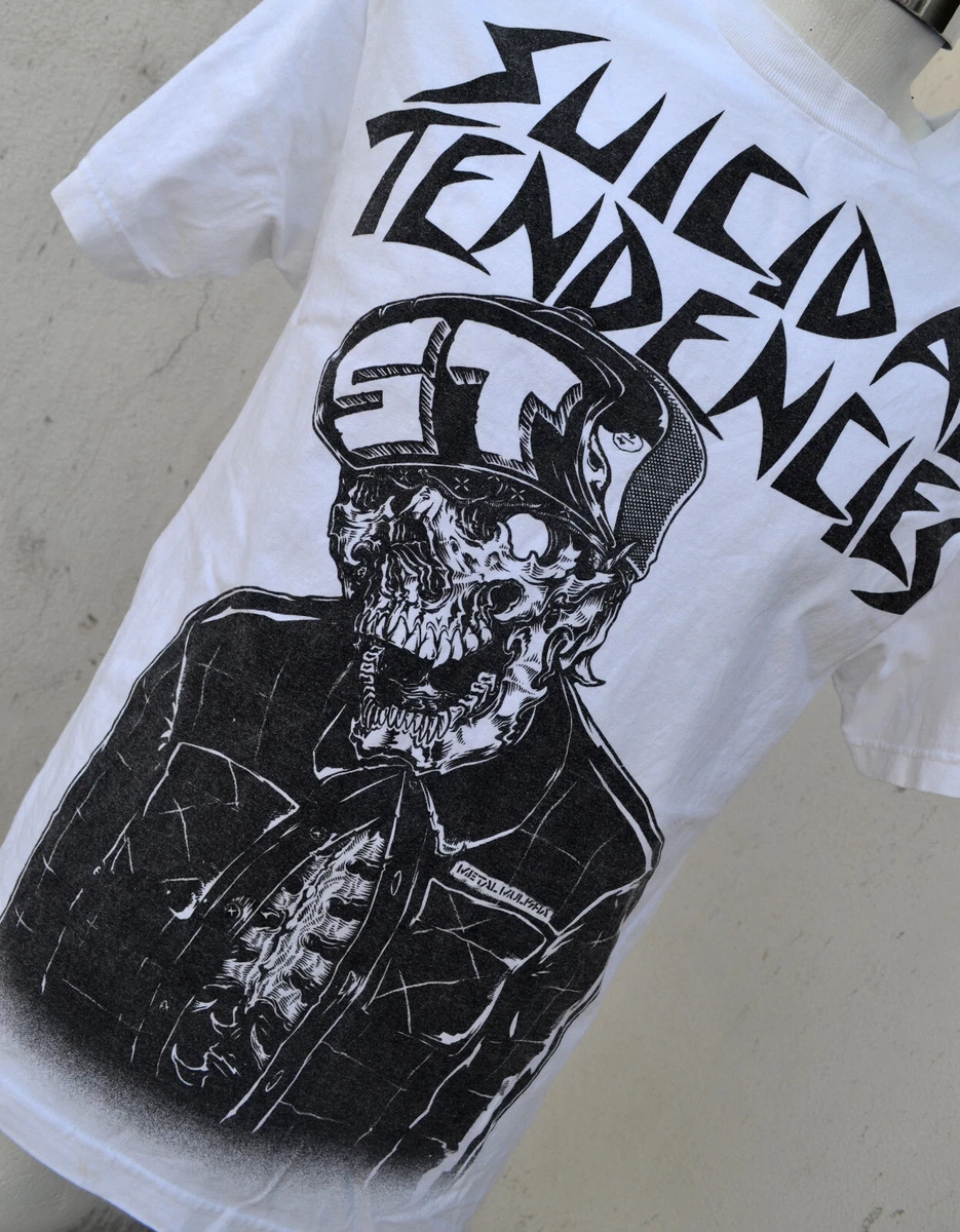Suicidal Tendencies x Metal Mulisha Shirt Flip Skull Preowned Sz Medium VTG