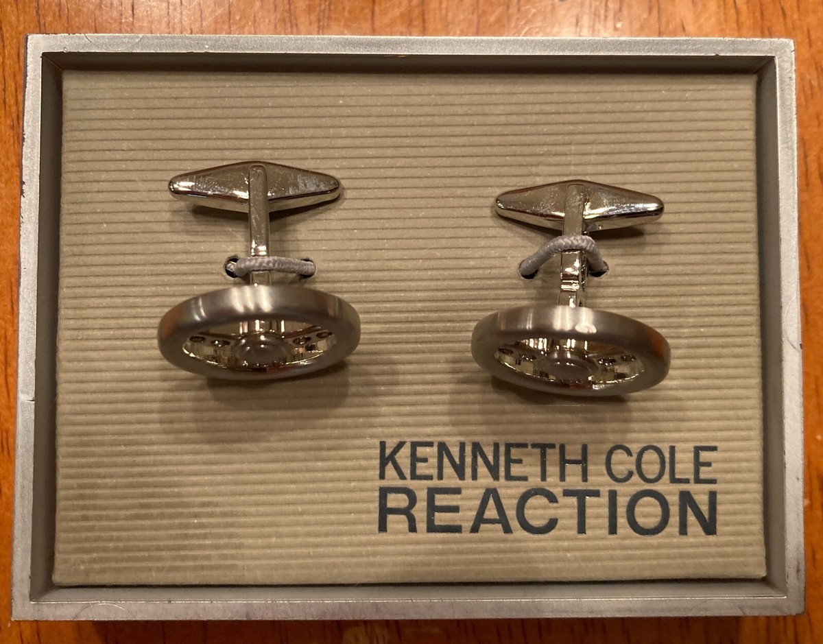 Men's KENNETH COLE Cufflinks Cuff Links Steering Wheel for 