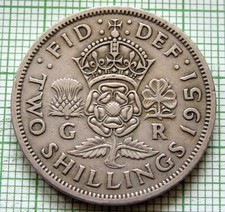 GREAT BRITAIN GEORGE VI 1951 FLORIN - 2 SHILLINGS