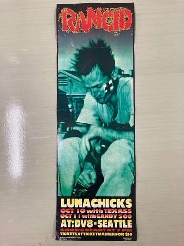 Rancid Punk Rock Band Original Vintage Poster Size 83x27.5cm