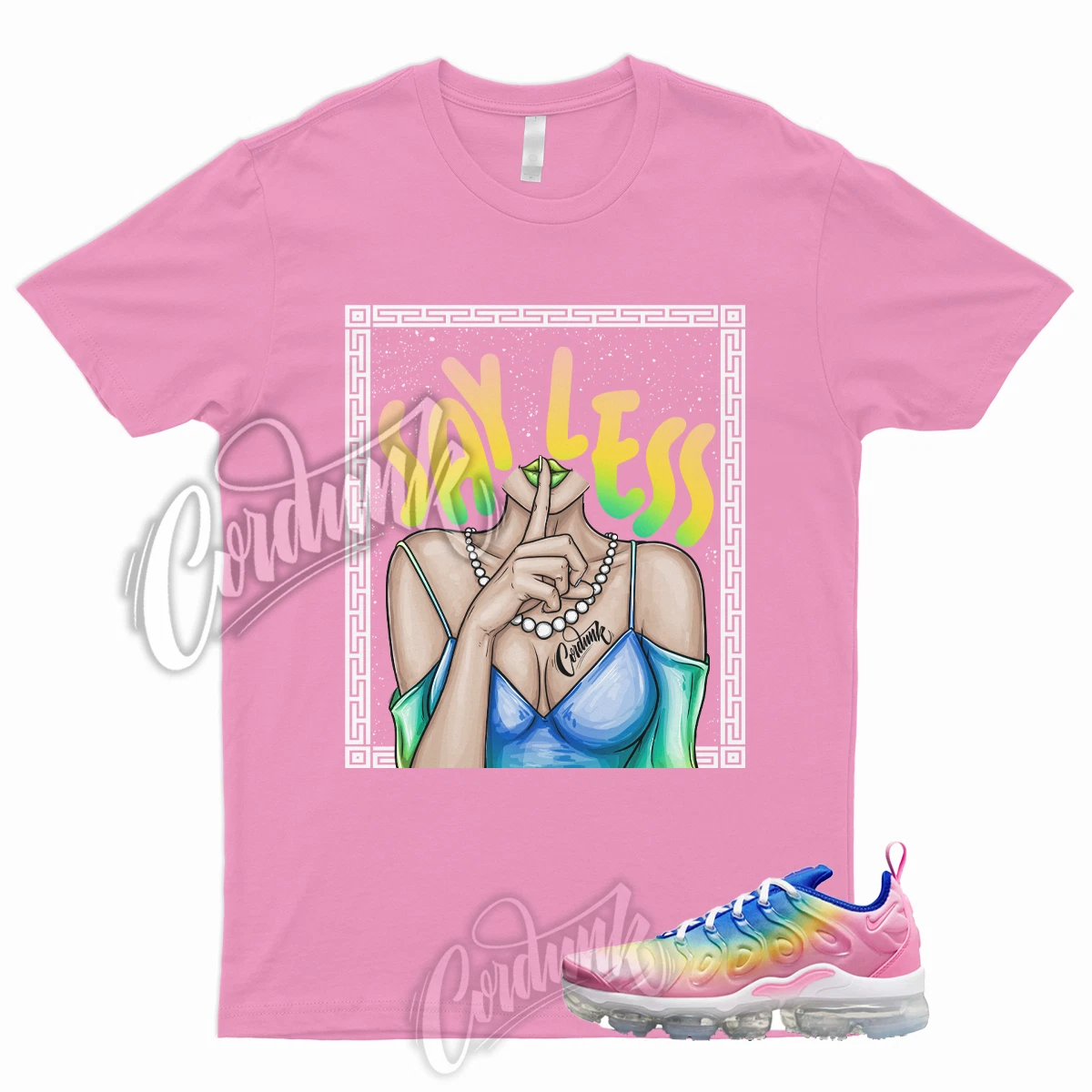 SHHH T Shirt to Match Air VaporMax Plus Rainbow Pink Spell Citron Pulse  Spring | eBay