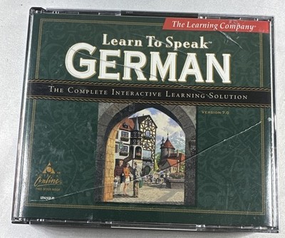 The Learning Company Learn To Speak German 3 Windows CD ROM Set Version 7.0