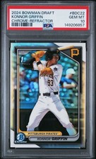 2024 Konnor Griffin Bowman Draft Chrome Refractor #BDC-22 PSA 10 GEM MINT