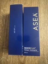ASEA Redox Gold Massage Gel 2 tubes 3 Oz each New In Box Free Shipping
