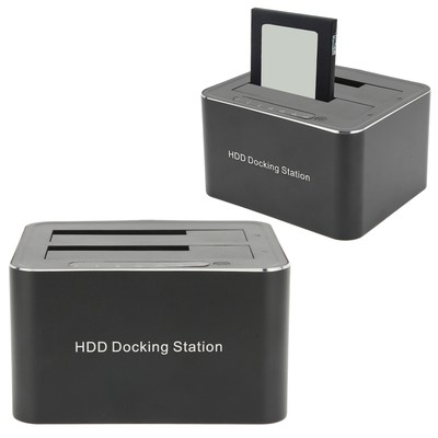 USB 3.0 To Dual Slot HDD Docking Station Offline Clone Supports 2x 16TB CB