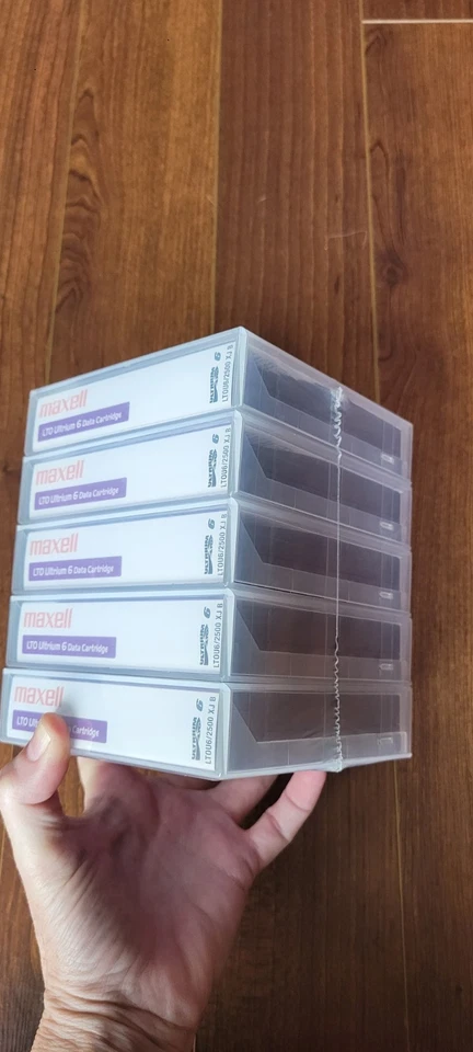 NEW (LOT of 5) MAXELL LTO 6 Ultrium 2.5TB/6.25TB Data Cartridges Storage Tapes - Image 4 of 4