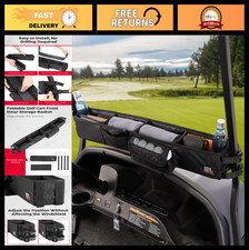 Golf Cart Front Storage Basket - No Drill Organizer Tray for EZGO, Club Car Ka