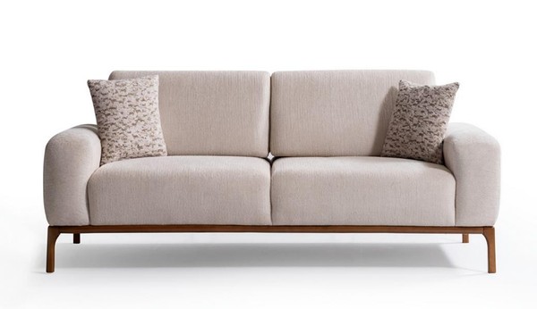 Schicker Zweisitzer Sofa Elegant SitzmöBel Couch Wohnzimmer PolstermöBel-image