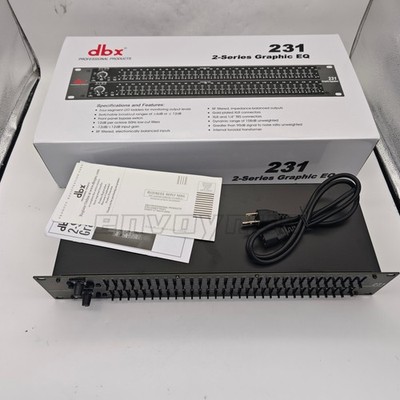 NEW DBX 231 Dual-Channel 31-Band Graphic Equalizer - Tested