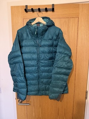 Rab Damen Electron Jacke 18 XXXL blau genähtes Loch und verwaschenes Logo