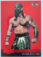 Luchasaurus 2022 AEW Red PMG Precious Metal Gem /100 Upper Deck #101294