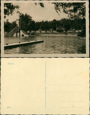 Postcard Babilon Babylon Lot at Swimming Pool 1930