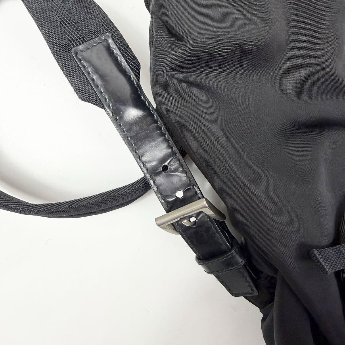 PRADA Nylon Flap Backpack Black from japan thumbnail 9