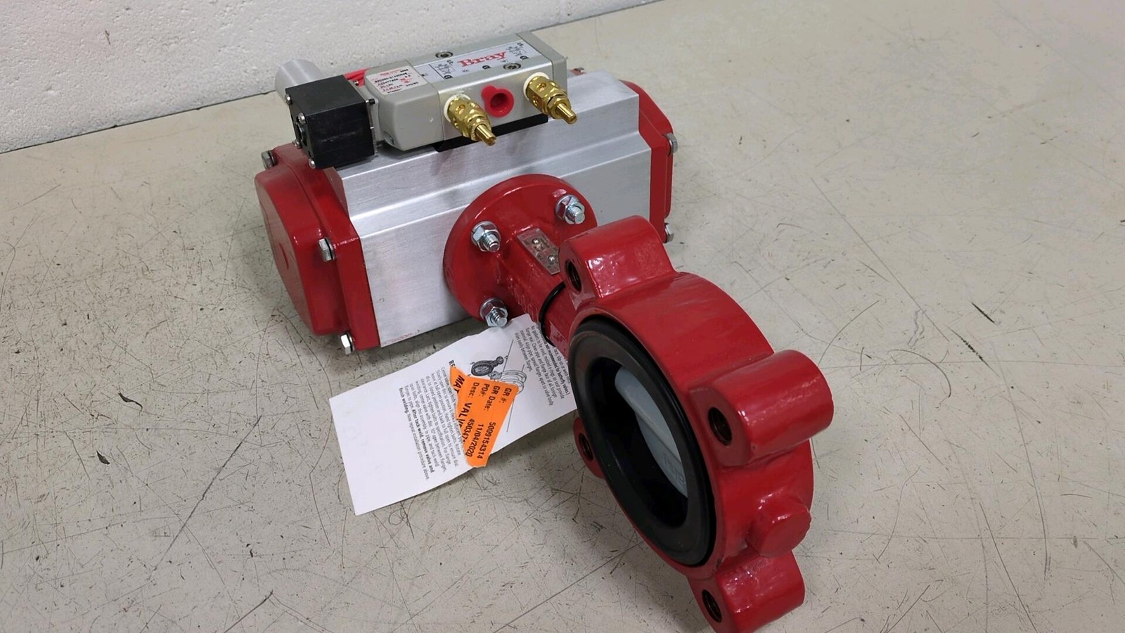 New Bray Pneumatic Actuator 3" Series 31 Butterfly Valve 93-
