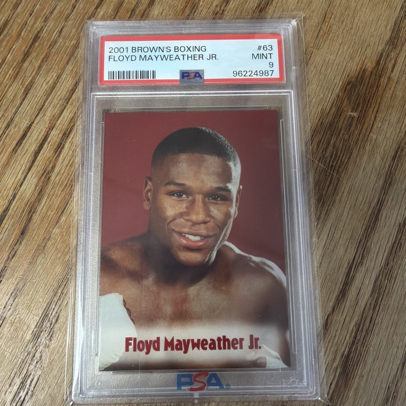 2001 Brown's Boxing Floyd Mayweather Jr. #63 Card PSA 9 Fresh grade! Super Clean