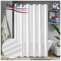 Duschvorhang Weiß Wasserdicht Anti-Schimmel 180X210 Cm Badezimmer Deko
