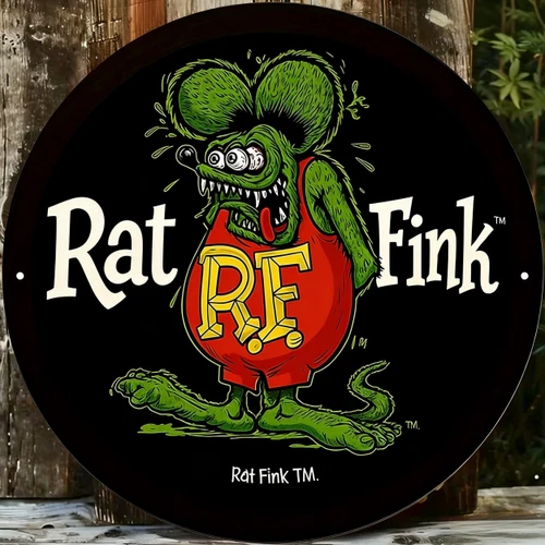 Rat Fink Retro RF Americana Garage Tin Metal Signs Home Décor 8x8