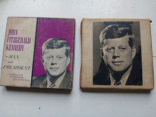 2 VINTAGE John Fitzgerald Kennedy - Man and President J.F.K. Family Film 8mm