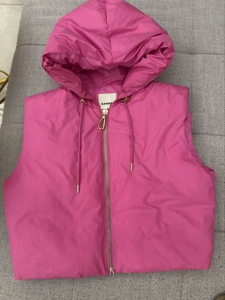Women Maje Vest Pink Nylon 36
