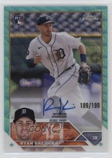 2023 Topps Chrome Rookie Aqua Wave Refractor /199 Ryan Kreidler #RA-RK Auto 9h3