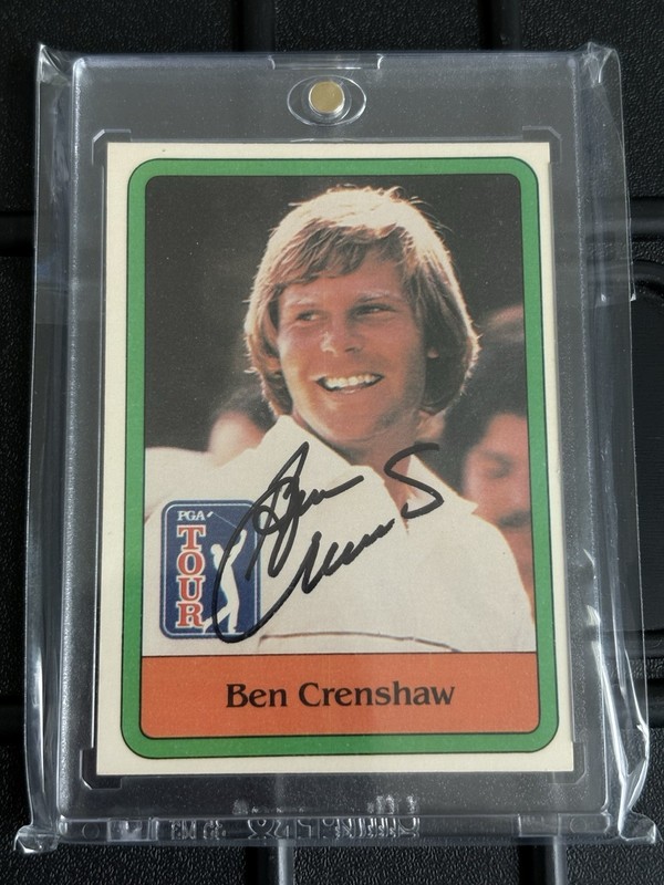 BEN CRENSHAW autographed signed 1981 DONRUSS GOLF PGA TOUR ROOKIE CARD #5