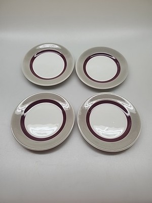 Four (4) Sterling China 5.5'' Plates - Made In USA