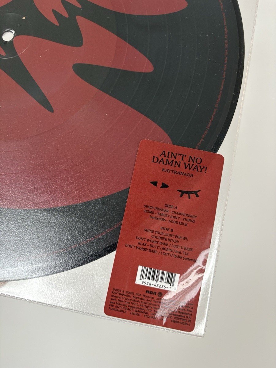 Kaytranada AIN'T NO DAMN WAY Picture Disc Vinyl RSD 2026 Vinyl