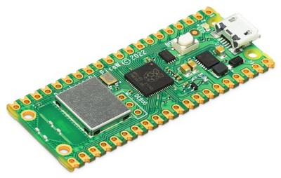 Raspberry Pi Pico W, RP2040 + WLAN Mikrocontroller-Board, Pico Board mit WIFI