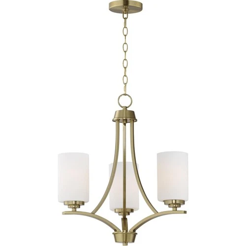 Maxim Lighting 20033SWSBR Deven Mini Chandelier Satin Brass - Picture 1 of 4