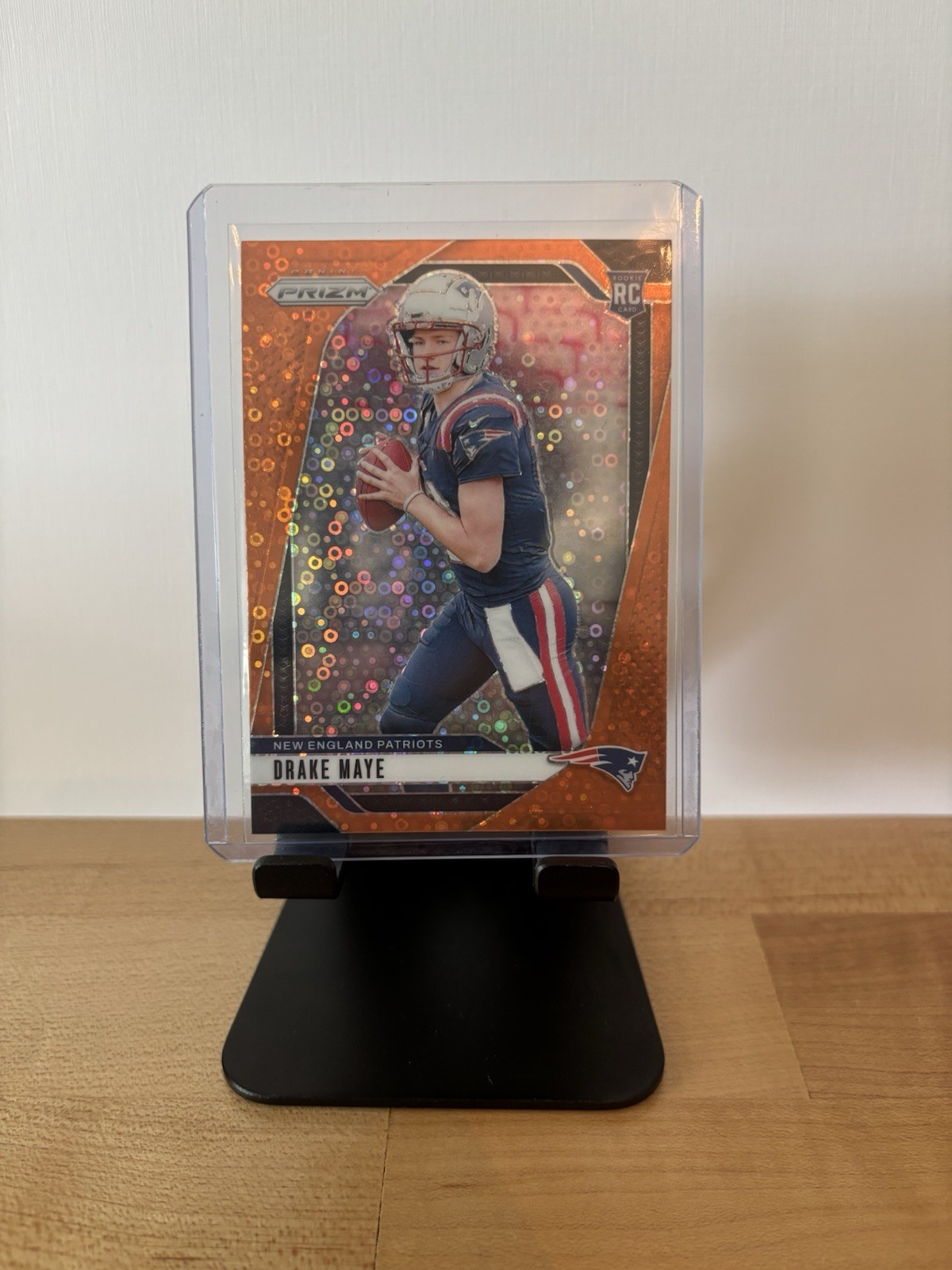 2024 Panini Prizm Drake Maye Orange Disco Rookie