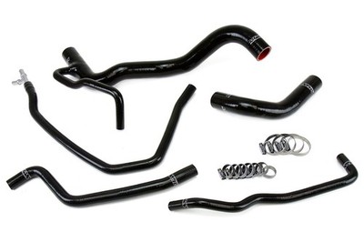 HPS Black Silicone Radiator with Bypass Coolant Hose Kit For 11-15 Scion tC