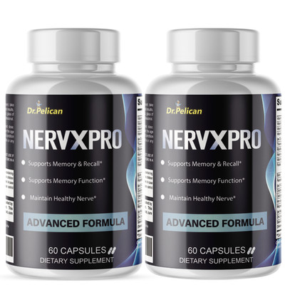 NERVXPRO - Brain Support- 2 Bottles - 120 Capsules