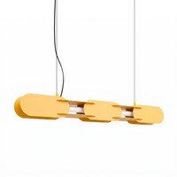 LED HäNgelampe Gelb 3000 K Dimmbar Push-Dim Esstisch L:91 Cm Pendelleuchte KüChe