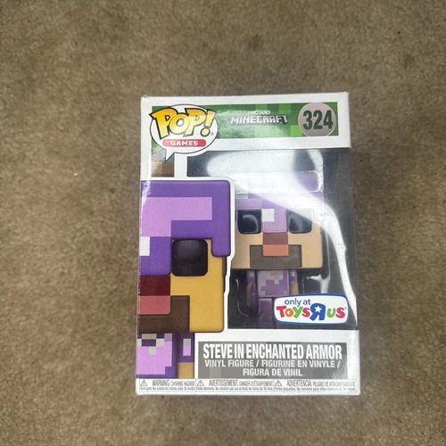 Funko Pop!: Minecraft - Steve (w/ Enchanted Armor) - Toys R Us (Exclusive) #324