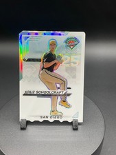 2025 Panini Prospect Edition HOLO #24 Kruz Schoolcraft SSP TICKET STUB 06/25