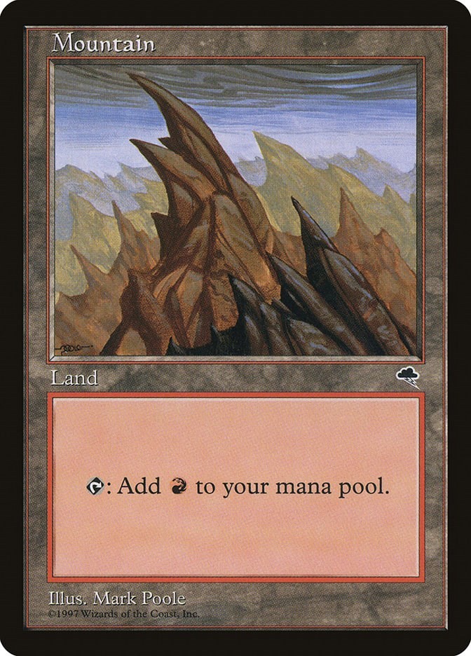 Mountain (Left) #346 ** (NM) - Tempest MTG