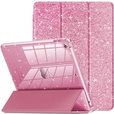 Case for iPad 9th Gen 10.2" - Slim Glitter Cover with Pencil Holder