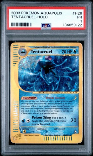Tentacruel graded PSA 1 for sale on eBay