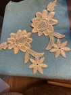 New Listing10 Pairs Or 20 Off-White Floral Ivory Appliqués- Large Vintage