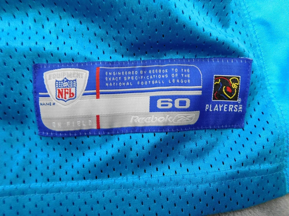 Camiseta Carolina Panthers Keyshawn Johnson Para Hombre 60 NFL Fútbol Reebok On Field Foto 2 de 4